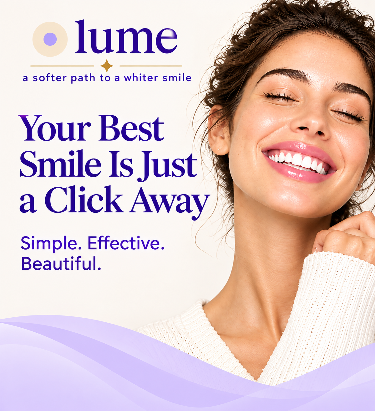 Purple Teeth Whitening Strips, Peroxide-free strips, made for real, everyday routines.